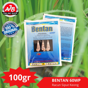 BENTAN 60 WP MOLUSKISIDA RACUN KEONG SIPUT SAWAH PERTANIAN KEMASAN PABRIK 100GRAM