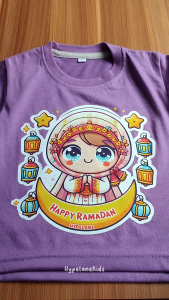 Baju Atasan Anak Perempuan Lebaran Ramadan Karakter Cewek Muslim Lucu Import 1 - 10 Tahun - Hypelane