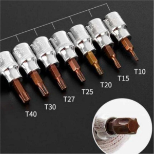 6 pcs Mata hexagonal Hex Bit Socket set Mata Kunci Shock Torx Bintang Drive Mata Hex Bit Socket