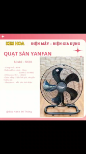 Quạt Sàn YANFAN SN18 - Cánh 5 Lá ABS Cao Cấp - 65W - Động Cơ Dây Đồng 100%- Sải Cánh 450mm - Chân Đế Vững Chắc