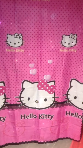 Cash on Delivery Promotion Brand New 1PC Hello Kitty Curtains Home Decor Cotton Curtains Kurtina 100*200 cm