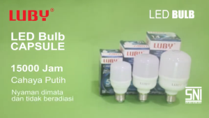 (Promo) Lampu LED LUBY CAPSULE 5W 10W 14W 18W 28W Elektronik Terang Model Kapsul Tahan Lama Lamp Neon Penerangan Cahaya Warna Putih