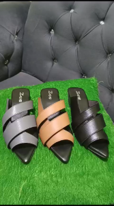 Sandal Wanita Hak Tahu Mewah Dua Ban Model Lancip Untuk Pesta atau Acara Formal Kekinian Viral