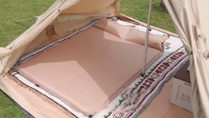 Outdoor Sleeping Pad Camping Bed Inflatable Mattress with Pillows Travel Mat Damp Proof Folding Bed Ultralight