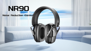 New Bee NR90 Noise Reducing Earmuffs SNR 35 dB Ear Defenders Noise Reduction Hearing Protection Ear Muffs Folding Safety Earmuff for Noise Impact Sport Sleep Shooting