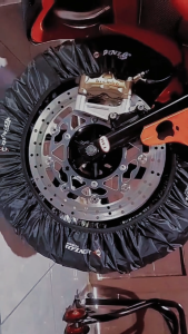 COVER BAN MOTOR BAHAN PARASUT TEBAL MODEL UNIVERSAL (DUNLOP) Ukuran 14 17 18 19 21 DAN 17 LEBAR | SARUNG BAN TRAIL | HARGA SATUAN