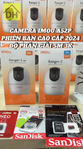 CAMERA IMOU WIFI TRONG NHÀ A32EP 2K A52P 5M 3K - Xoay 360 Độ- Đàm Thoại 2 Chiều  Báo Động Chống Trộm Trong Nhà Chính Hãng QUAY QUÉT THÔNG MINH