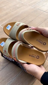 Onar Street - Sandal Slop Wanita Sendal Selop Wedges Terbaru Kekinian E02 sendal kekinian