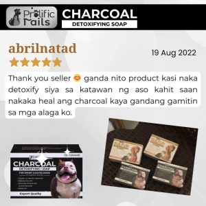 PETSCHOICE - Removes dirt oil impurities Prolific Tails Charcoal Detoxifying Soap 135g for Cats & Dogs