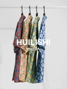 HUILISHI Cuban Collar Summer Mens Printed Short Sleeve Hawaiian Casual Shirt