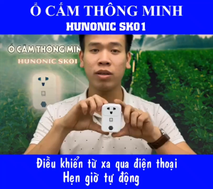 Ô cắm điện thông minh HUNONIC SK01 điều khiển từ xa qua điện thoại hàng việt nam chất lượng cao