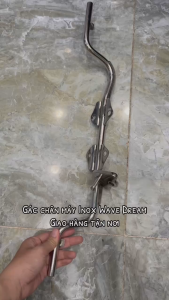 Gác chân máy Inox xe Wave/ Dream.