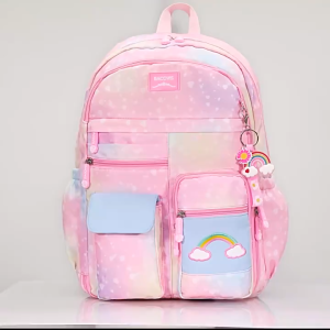 Rainbow  backpack for kids Waterproof school bag for kids girl Large capacity bagpack for kids