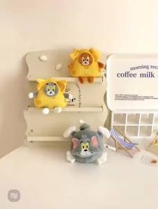 พวงกุญแจ จี้ตุ๊กตาการ์ตูน Tom and Jerry ชีส ทอมแอนด์เจอร์รี่ สไตล์เกาหลี สําหรับห้อยกระเป๋าเป้สะพายหลัง