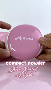 MARINA Compact Powder UV Brighten Up | Bedak Padat dengan Perlindungan UV A & B dan Vitamin E