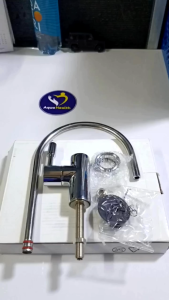 Vòi Nước Inox Aquaphor Cao Cấp (phi 6) kèm dây nước có nút đồng