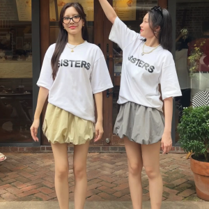 Sistersfabric - Bubble Skirt กระโปรงทรงบอลลูน มีซับกางเกงใน สม็อคเอว