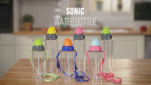 Infantino | Renga Sonic Tritan Water Bottle With Straw And Shoulder Strap - 500ML