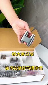 [✅SG Ready Stock] All Brass Double Outlet Washing Machine Faucet Angle Valve One in and Two Out Special Double Outlet