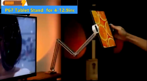 Tablet Stand Holder 360 Rotating Long Arm Adjustable Aluminum Phone Live Desk Stand
