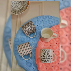 MASON Mug Keramik / Mug Kopi / Mug Teh Motif Pink Flowers 102