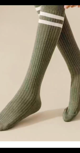 Long Cotton Socks For Women Knee High Socks Female Ladies Striped Long Socks