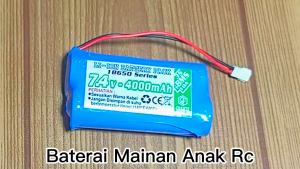 Baterai 2x 18650-2S 4000mAh 7.4V BMS 4.5A Konektor JST LOSI