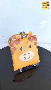 Sling 3D Face 1 Ruang Motif Karakter Tas Selempang Anak Karakter Suvenir Souvenir Wallet