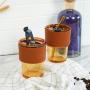 Glass Tumblr Aesthetic Gelas Minum Kaca Simple Elegan Water Bottle Cup for Coffee Gelas kaca dengan penutup Gelas Air Teh Kopi Tahan Dingin dan Panas Anti Pecah Gelas dengan Cup Sleeve Cupsleeve - Youware - NIALL