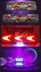 Lampu Belakang LED SMD 12V/24V Isyarat Berurutan (Sequential) Lori Trak Trak Bas 1 Pasang (2 Unit)