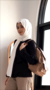 Tas Ransel Wanita Tahan Air Tas Sekolah Laptop Multifungsi Pragmatis Backpack