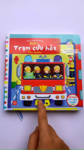 Sách Tương Tác Chuyển Động Kéo Trượt - Cứu Hoả - Busy Fire station - Đinh Tị