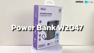 [ CCC ] Remax Power Bank รุ่น W2047 -ความจุ 20000 mAh - แบตสำรอง พาวเวอร์แบงค์ พาวเวอร์แบงค์ชาร์จไว