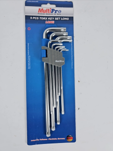 Multipro Kunci L panjang Multipro Hex Key Torx Key Set