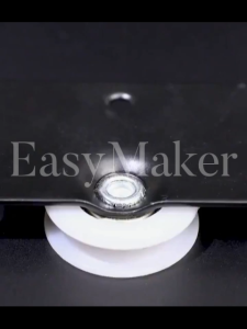 4 Set Sliding Roller Pulley Silent Nylon Mounting Bottom Wheel with Top Switch Hardware Pulleys Replacement for Cabinet Door Closet Window Wardrobe Drawer Furniture Accessories