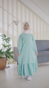Hirihita Lulu A010 Baju Gamis Lulu Anak Perempuan Creep Spandek Sablon Pompompurin Helo Kity Sanrioo Kuromi 12 Pilihan Warna Hitam Maroon Salem Biru Navy Ungu Lilac Fuschia Pink Cokelat Bata 1-12 Tahun