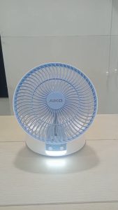 AIKO KN-L2826 สีฟ้า พัดลมชาร์จไฟ พัดลมพกพา ใบพัด 6 นิ้ว Table fan 6" Rechargeable *** รับประกันแบตเตอรรี่ 1 ปี