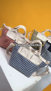 Mini Totebag Kanvas Wanita: Tas Selempang Kualitas Tinggi & SPNB SELIN Series