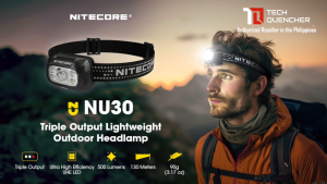 Nitecore NU30 Headlamp 500 Lumens- USB-C Rechargeable 1500mAh Battery - 3 Light Sources - IP66 - UHE