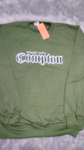 Crewneck Compton Logo Pull Bordir Premium Distro Hing Quality