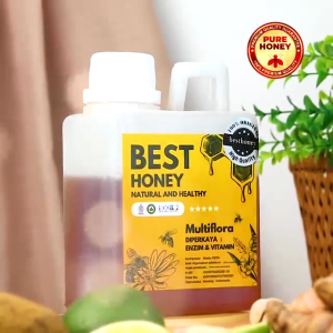Best Honey Madu Asli Madu Multiflora Paket Bundling Madu Multiflora Original 1kg (2pcs)