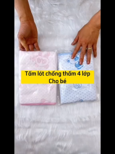 Tấm lót chống thấm 4 lớp lớn mềm mại cho bé