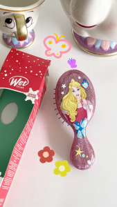 WET BRUSH Mini Disney Princess Mini Detangler Glitter Ball Limited Edition | Sisir rambut | Hair Brush