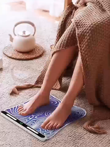 EMS Colorful Foot Therapy Cushion Foot Massager Mat Portable & Rechargeable EMS Foot Stimulator with 6 Modes &18 Levels