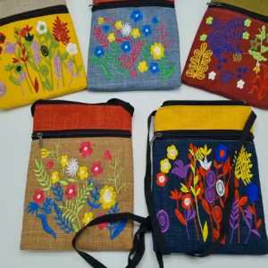Túi đeo chéo vải thêu size 14*20 MẪU MỚI hàng đẹp 1236 - ẢNH SHOP TỰ CHỤP