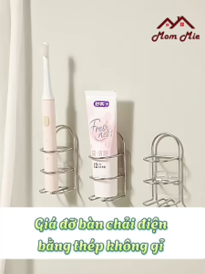 [1 CÁI] Giá đỡ bàn chải điện bằng thép không gỉ loại dán tường tiện lợi. Wall mount electric toothbrush holder - N201