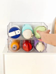 Stackable Water Bottle Organiser Acrylic Water Bottle Holder Water Bottle Storage Rack Wine Rack Cup Rack