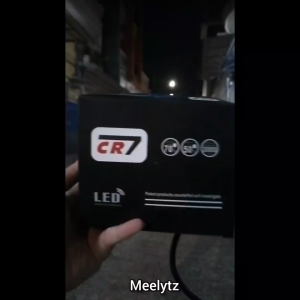 Lampu Tembak LED Laser 3 Mata CR7 White Lens Bahan full Alumunium Plus devil CS1073