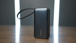 Anker A1259 Nano Power Bank 10000 mAh (30 W Built‑In USB‑C Cable) – Black & White PowerIQ 3.0 18‑Month Warranty