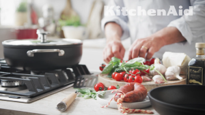 KitchenAid Forged Hardened Aluminum Open Wok with HH 30cm Ceramic non-stick coating